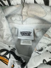  RARE Vintage Looney Tunes Hoodie w Pocket Size XL