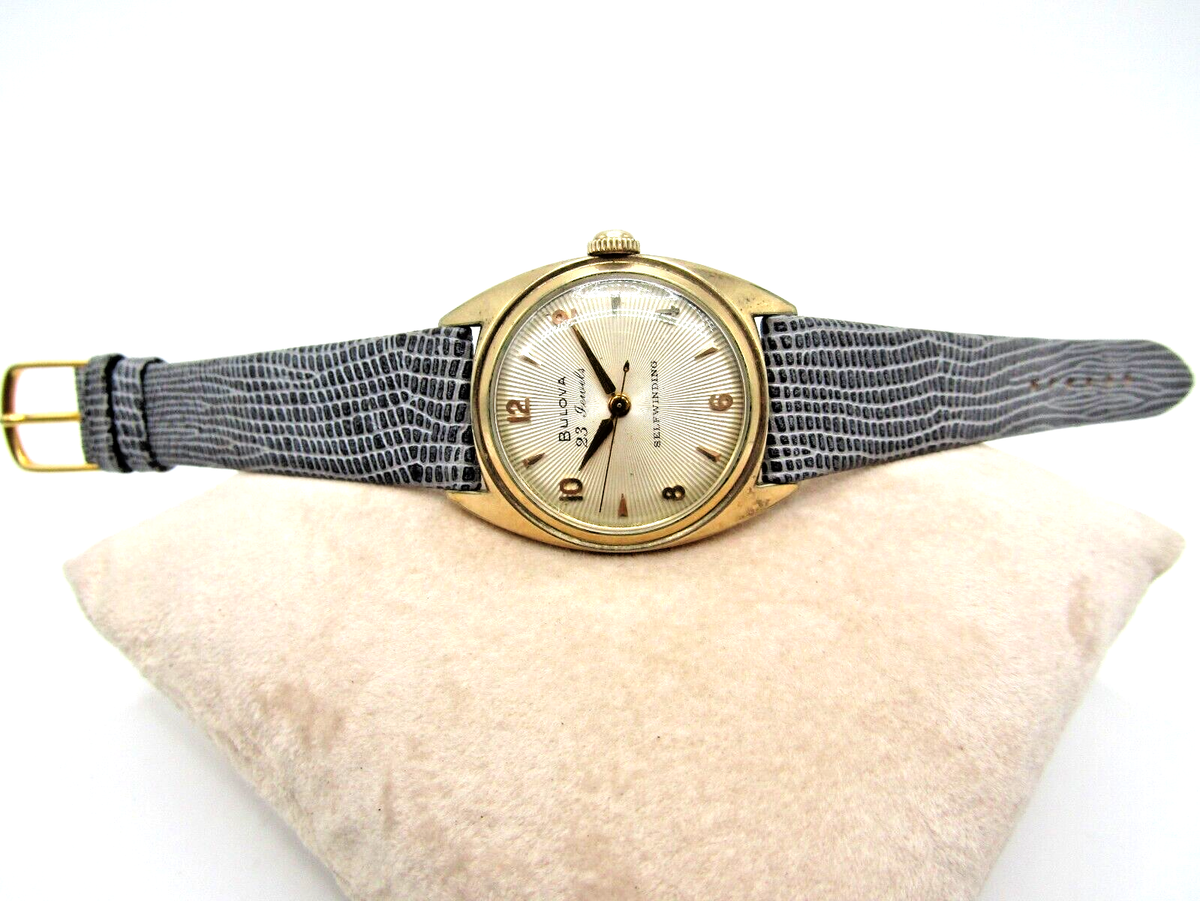 Vintage 1954 Gents Bulova 23 Jewel Self-Winding Starburst