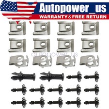 26Pcs Engine Under Cover Splash Guard Clips S...
