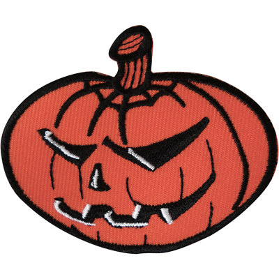 Kürbis Aufbügeln Aufnäher bestickt Abzeichen Nähen Stickerei Applikation Halloween Handwerk