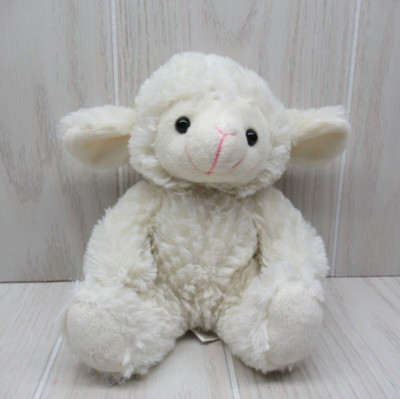 T.A.G. Beasty Babies Lamb plush cream white face sheep stuffed animal toy sits
