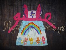 NEW Boutique Care Bears Girls Sleeveless Ruffle Dress