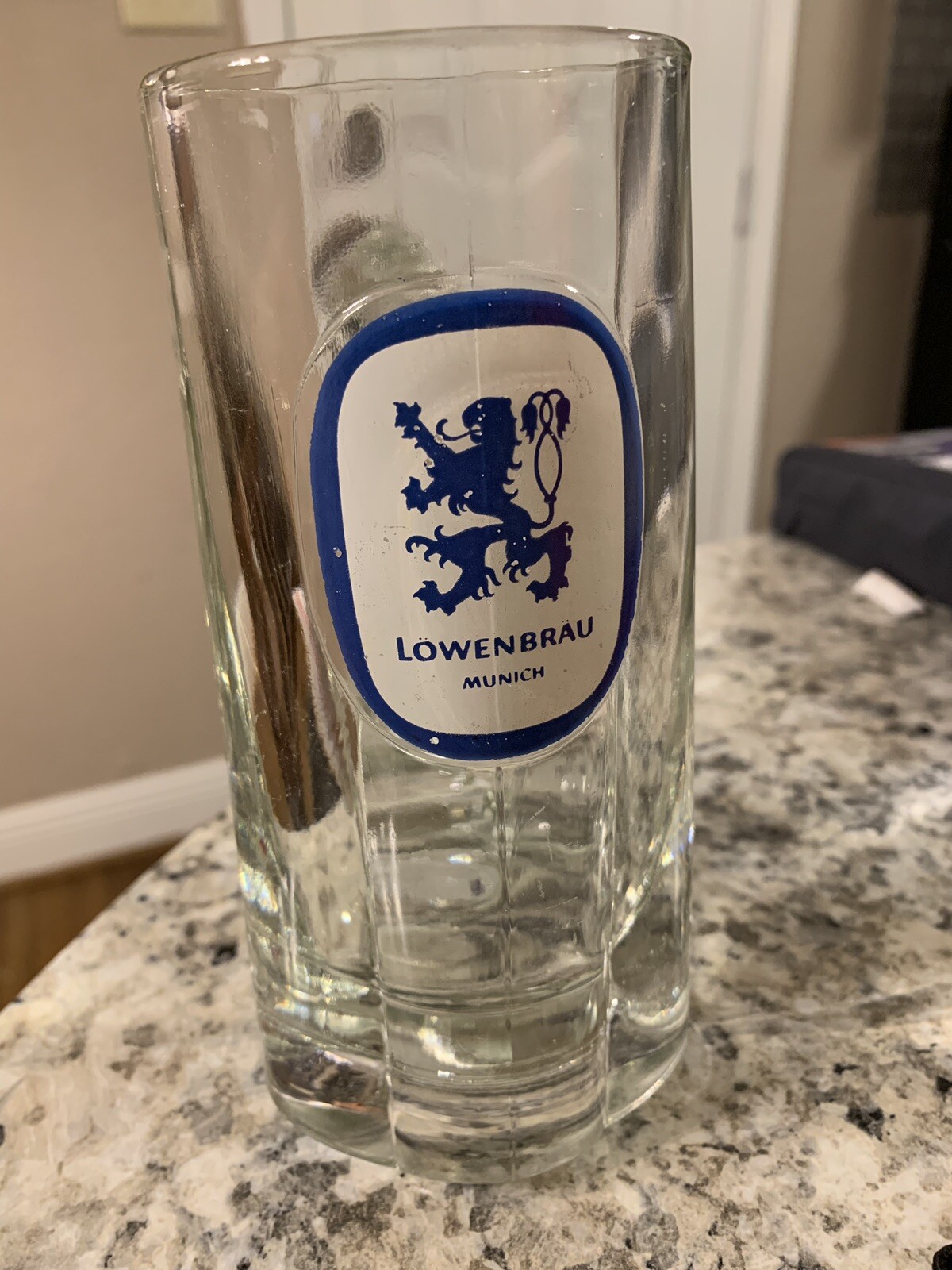 VINTAGE LOWENBRAU MUNICH 8oz Glass Beer Mug Stein German eBay