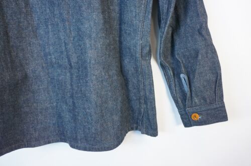 GIACCA CAMICIA COME NUOVA | $425 MISTER FREEDOM DENIM SPAZZOLATO MARE TERRA ARIA 40 MEDIUM - Foto 19 di 19