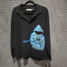 RARE Johnny Blaze Sweatshirt VTG Lg 90s Y2K Polo Street Punk Hip Hop Skater Emo