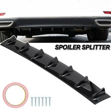 33'' x6'' Universal Car 7 Shark Fin Rear Lower Bumper Lip Diffuser Spoiler Decor