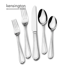 Kensington Home Legacy 20pc Stainless Steel Flatware Set Service for for 4