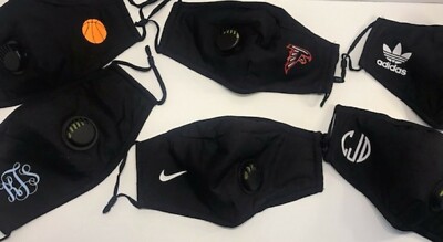 Custom Face Mask with 1 Filter, Vent Valve, Filter Pocket, Nose Wire, Ear adjust