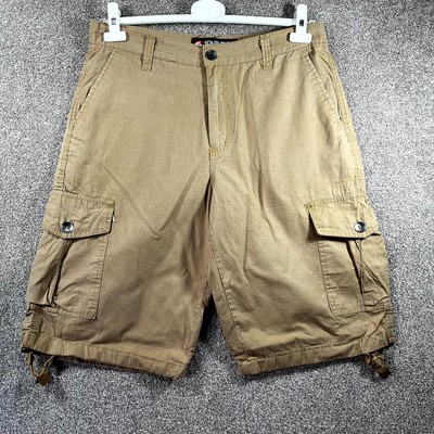 Southpole Cargo Shorts Herren 32 beige 100% Baumwolle Eingrifftaschen klassisch Outdoor