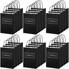Handepo 100 Pcs Thank You Paper Bags Bulk 8 x 4 x 10 Inch Thank You Gift Boxe...