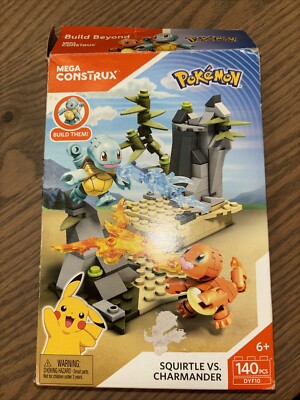 Mega Construx Pokemon Squirtle Vs. Charmander DYF10-140 Pieces