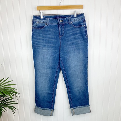 Talbots Straight Cuffed Crop Jeans 10 