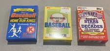 Topps 1985 Home Run Kings, 1987 Superstars Of Baseball, and Stars Of The Decades