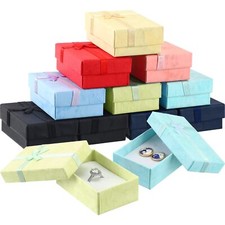 48 Pcs Ring Gift Box Jewelry Cube Box for Ring Earrings Pendants Necklaces