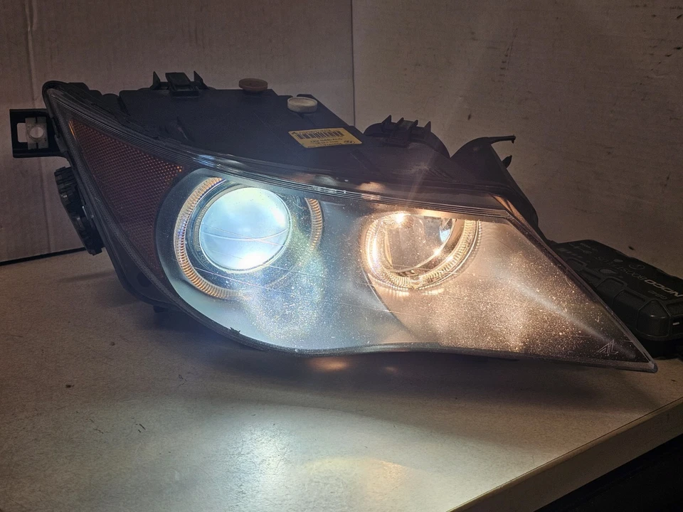BMW 645i 650i M6 2004-2007 diestro xenón derecho/HID conjunto de faros adaptativos probado Foto 2 de 4