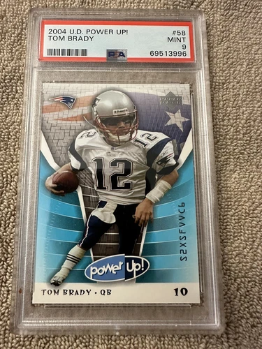 2004 Upper Deck Power Up! 58 Tom Brady PSA 9 Pop 20
