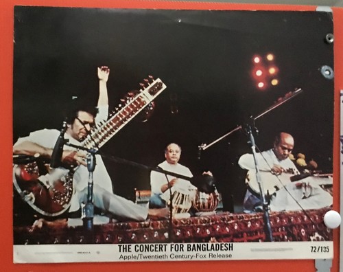 ORIGINAL LOBBY CARDS - THE CONCERT FOR BANGLADESH - 1972 - set of 8 cards - ...