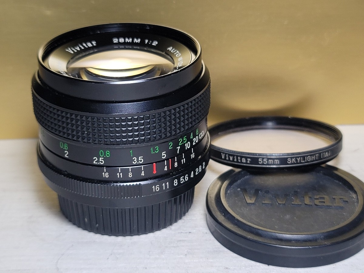 Vivitar 28mm f/2.0 Manual Focus Wide Angle Lens K mount Pentax