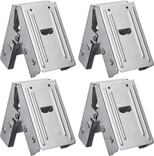 Gisafai 4 Pcs Steel Saw Horse Brackets Galvanized Sawhorse Bracket with 220Lb /