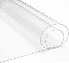 TELO PVC TRASPARENTE TELONE CRISTAL PLASTIFICATO AL METRO LINEARE 370/600/700 GR