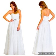 Adrianna Papell Strapless Sweetheart Neckline Rhinestone Detail Formal Ball Gown