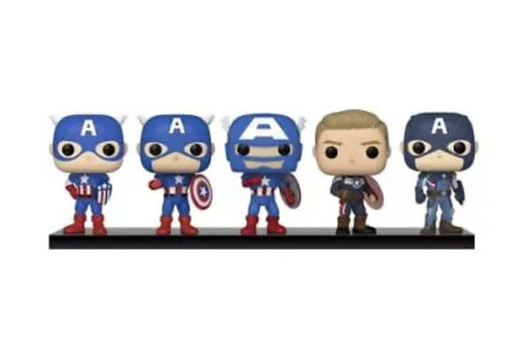 Funko Pop! Captain America: Through The Ages 5 PK Amazon Exclusive