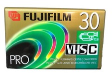 Fujifilm VHS-C Pro Premium High Grade Camcorder 30 min Video Cassette Tape