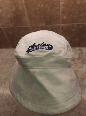 Avalon Golf Links White Mesh Golf Hat Adjustable Back New With