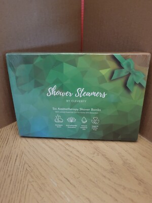 Cleverfy Shower Steamers Bombs Aromatherapy Menthol 6 Pack Essential Oils GREEN