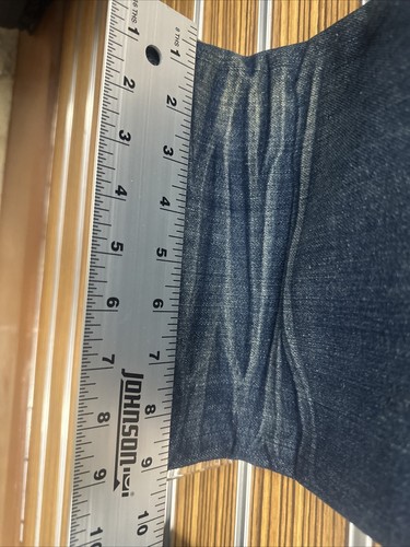 Jeans BLU GREZZO vintage gamba larga vestibilità rilassata NUOVO CON ETICHETTA 36X32 - Foto 9 di 9