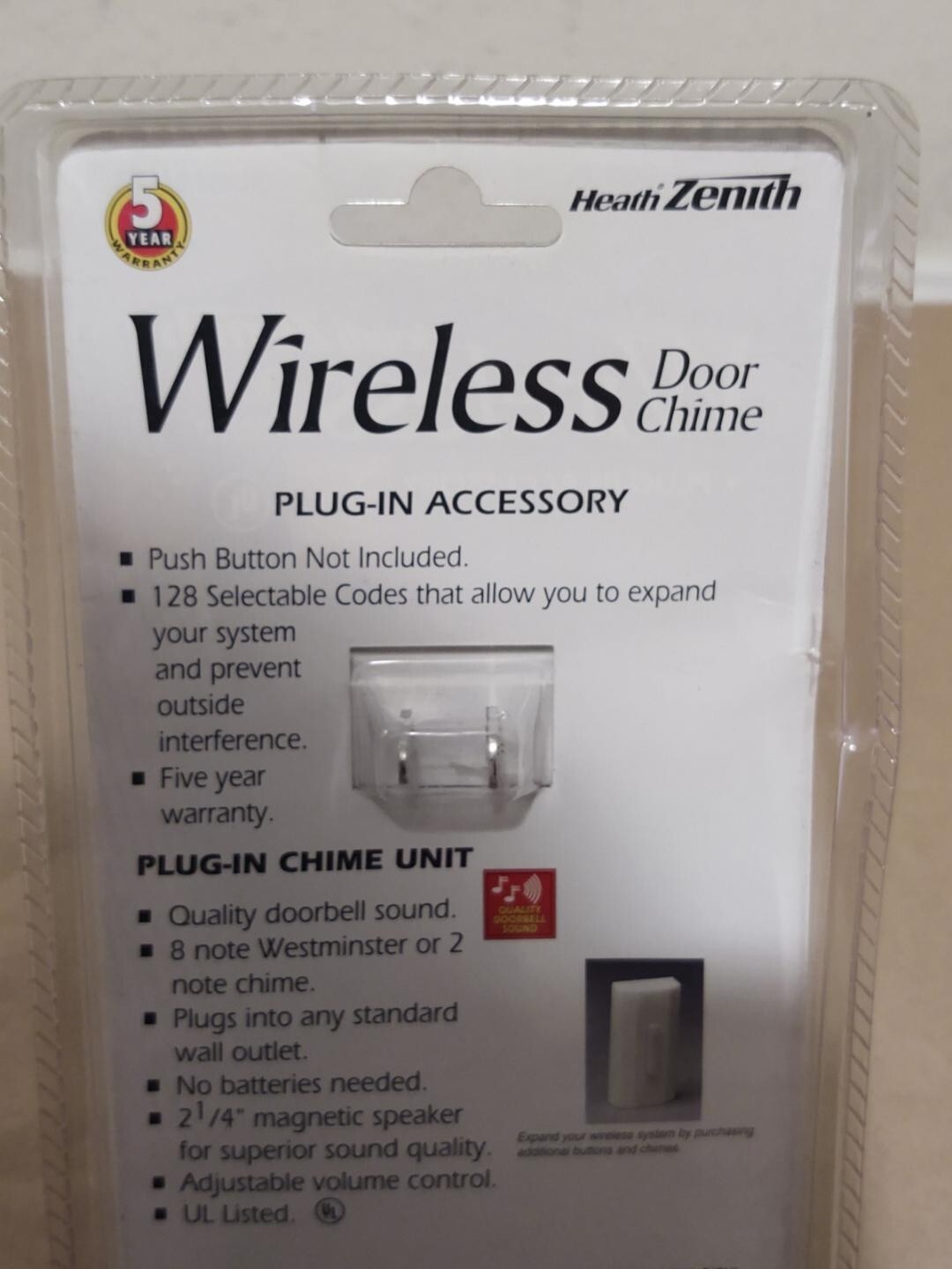 Heath Zenith Wireless Doorbell Westminster Chime SL6196TA VINTAGE SEALED eBay