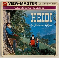 View-Master ViewMaster Heidi Classic Tales Series 3 Disc Set B 425 GAF