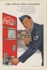 Vintage February 1952 Coca-Cola/IBM Print Ad "Coke Follows Thirst Everywhere"