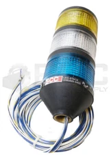 NEW SCC 4003-BB-W-Y-24V LED STACK LIGHT YELLOW/WHITE/BLUE