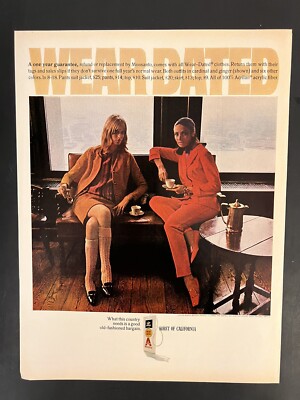 Monsanto 1967 Life Print Add Wear Dated Clothing 60s Girls
