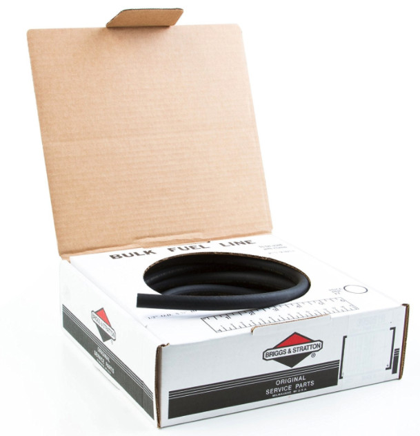 Tubo Benzina Nero Telato 6,35mm x 7,5mt per Trattorini B&S