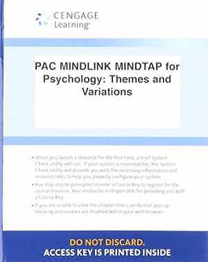 LMS Integrated for MindTap - Printed Access Code, by Weiten Wayne - New a