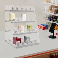 Cigarette Display Rack Multi-Tier Cigarette Clear Acrylic Retail Display Case
