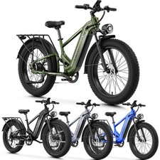 26" 1800W Fat Tire Electric Mountain Bike for Adults 85Mile E Bicycle 36MPH