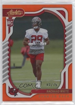 2022 Panini Absolute Rookies Spectrum Orange 3/75 Rachaad White Rookie RC 09wc