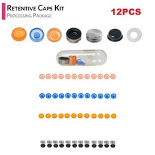US 12Pcs/Set Dental Overdenture Locator Abutments Retention Caps Implant Inserts