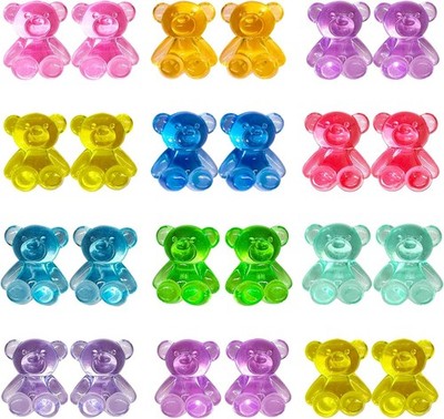 240 Pcs Mini Resin Teddy Bears Counting Figures Small Toys Kids Sorting Crafts