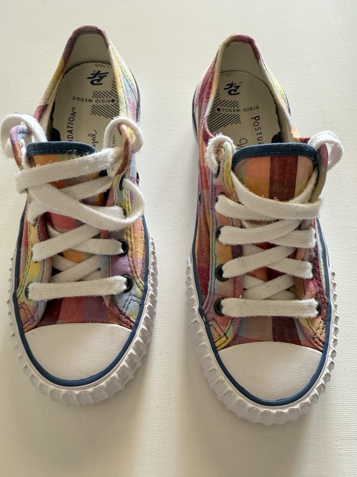 PF Flyers Center Lo Canvas Sneakers Women’s 6 Men’s 4.5 Multicolor Retro Style