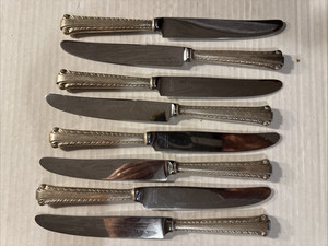 ***8 x Vintage REED & BARTON-Nancy Lee Sterling handle/Mirrorstele blade-9" ***