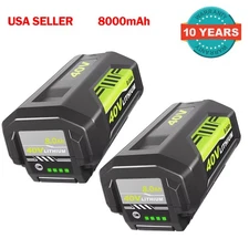 2X/Set 8Ah 8.0Ah 40V Tool Battery For Ryobi 40 Volt Lithium OP4030 OP4050A