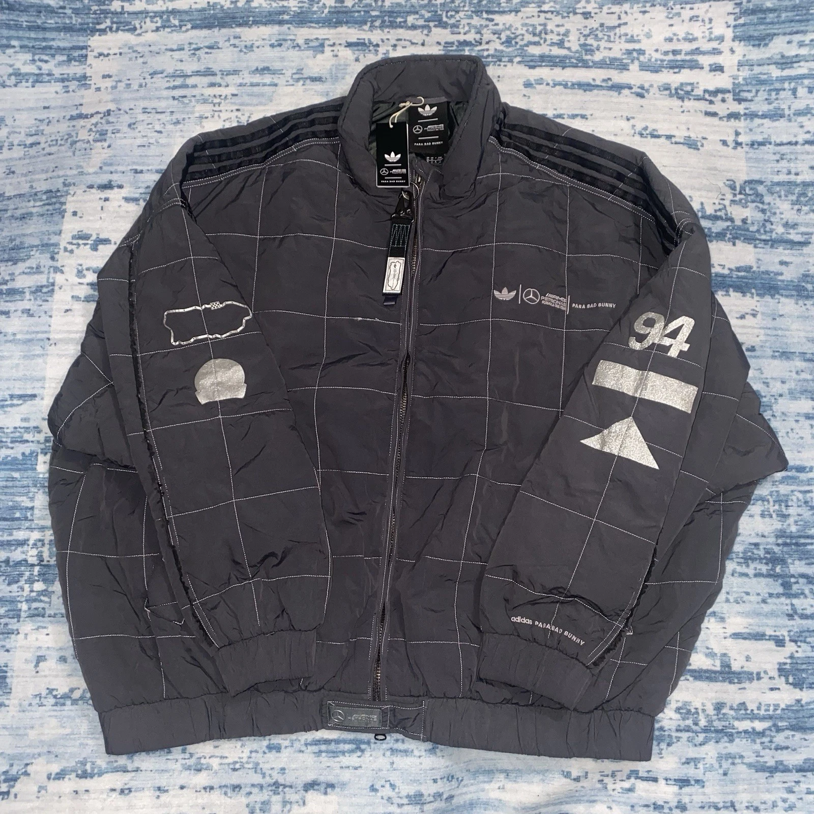 Adidas Para Bad Bunny x Mercedes-AMG Racing Jacket Size 3XL  KH4143  Petronas F1 image 1