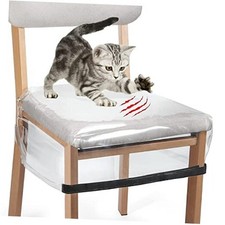 Plastic Chair Covers for Dining Room Chairs, Stain, Water and Kitty 6 Pack