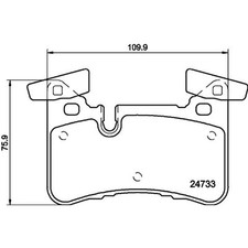 Hella Bremsbeläge hinten für Mercedes C-Klasse Cls E-Klasse