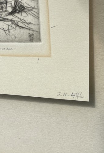William Lee Hankey Radierung einer jungen bretonischen Frau. Mädchen der Felder. Signiert - Bild 12 von 13