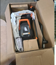 Worx Cordless 34cm Rotary Lawnmower and 25cm Grass Trimmer
